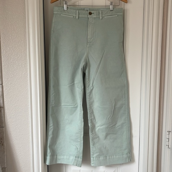 Gap wide Leg crop Girl Friend chino size 8 - Picture 14 of 17
